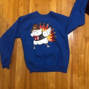 Thanksgiving Funny Turkey Dabbing Kids Sweatshirt